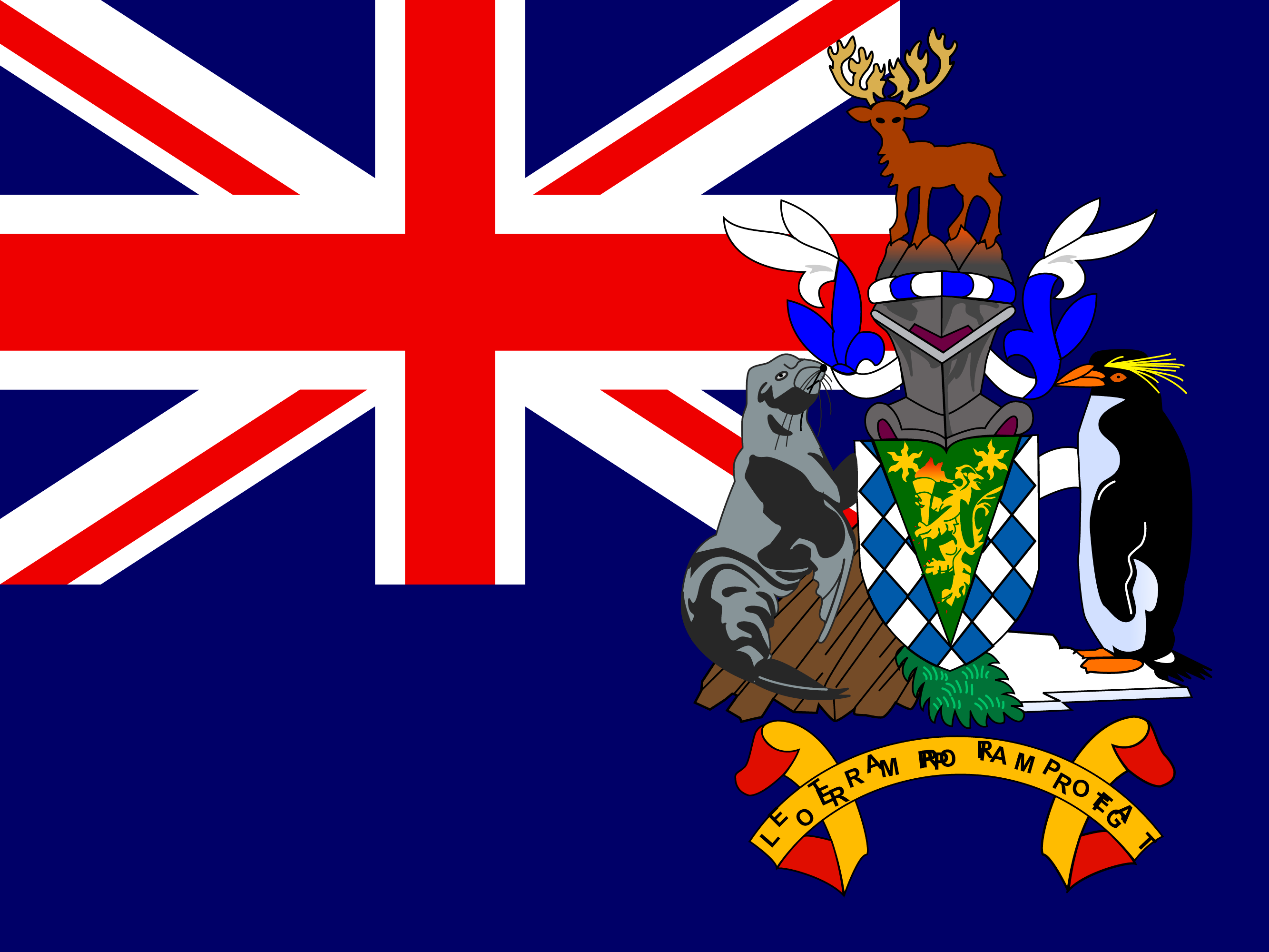 bendera Georgia Selatan dan Kepulauan Sandwich Selatan