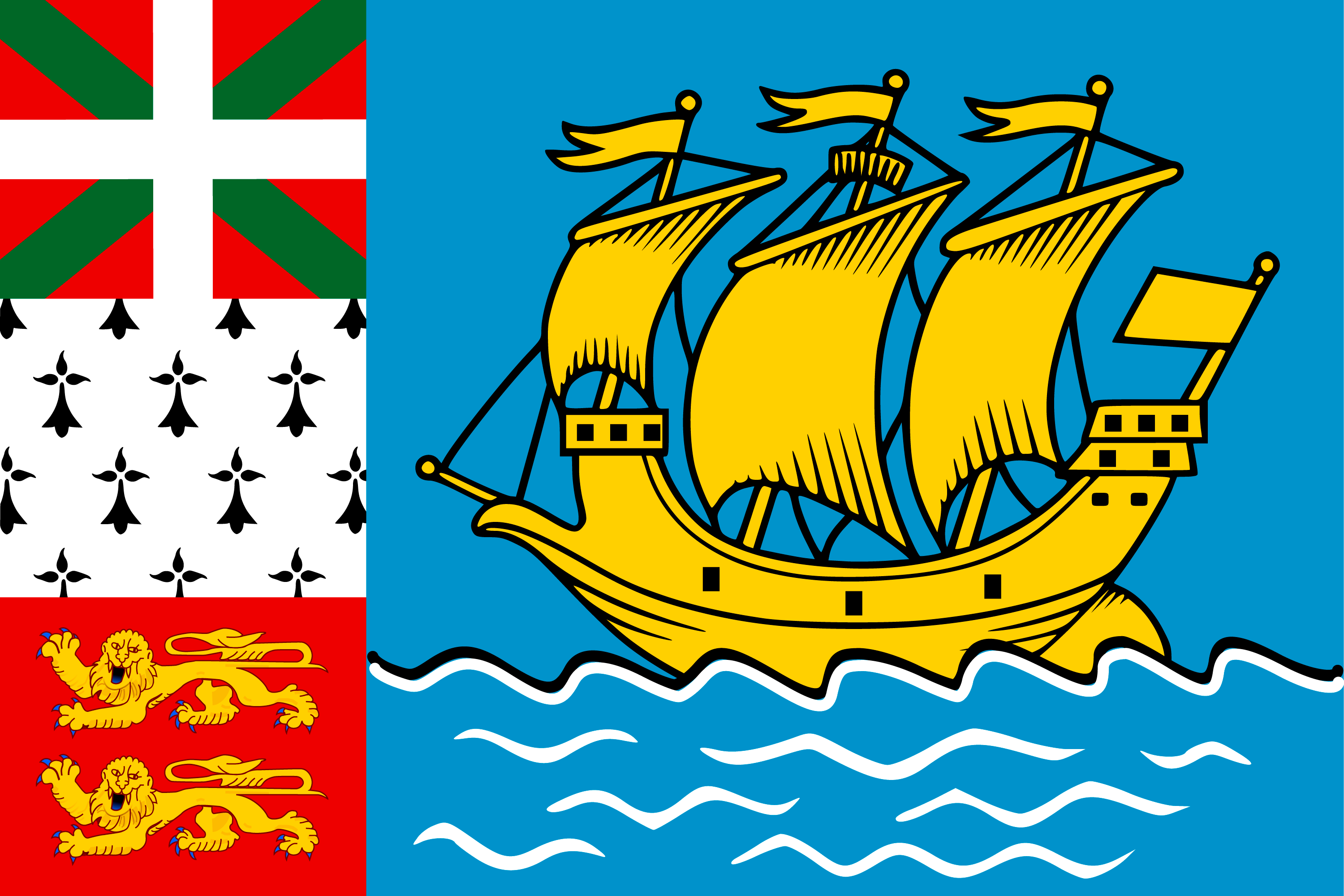 bendera Saint Pierre dan Miquelon