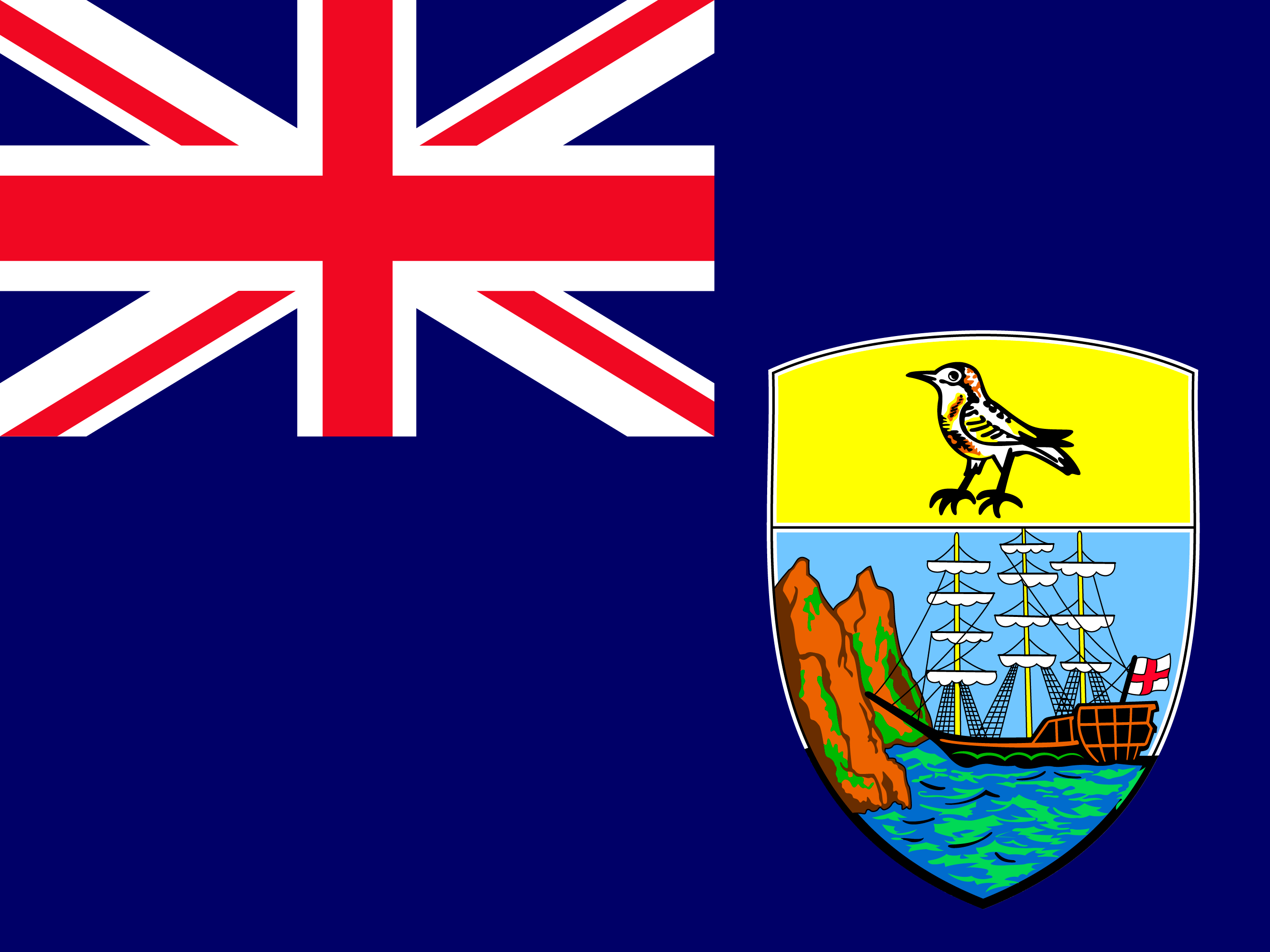 bendera Saint Helena, Ascension dan Tristan da Cunha
