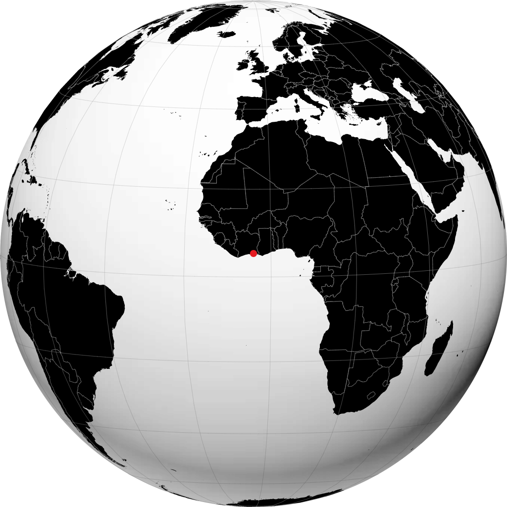 Abidjan di globe