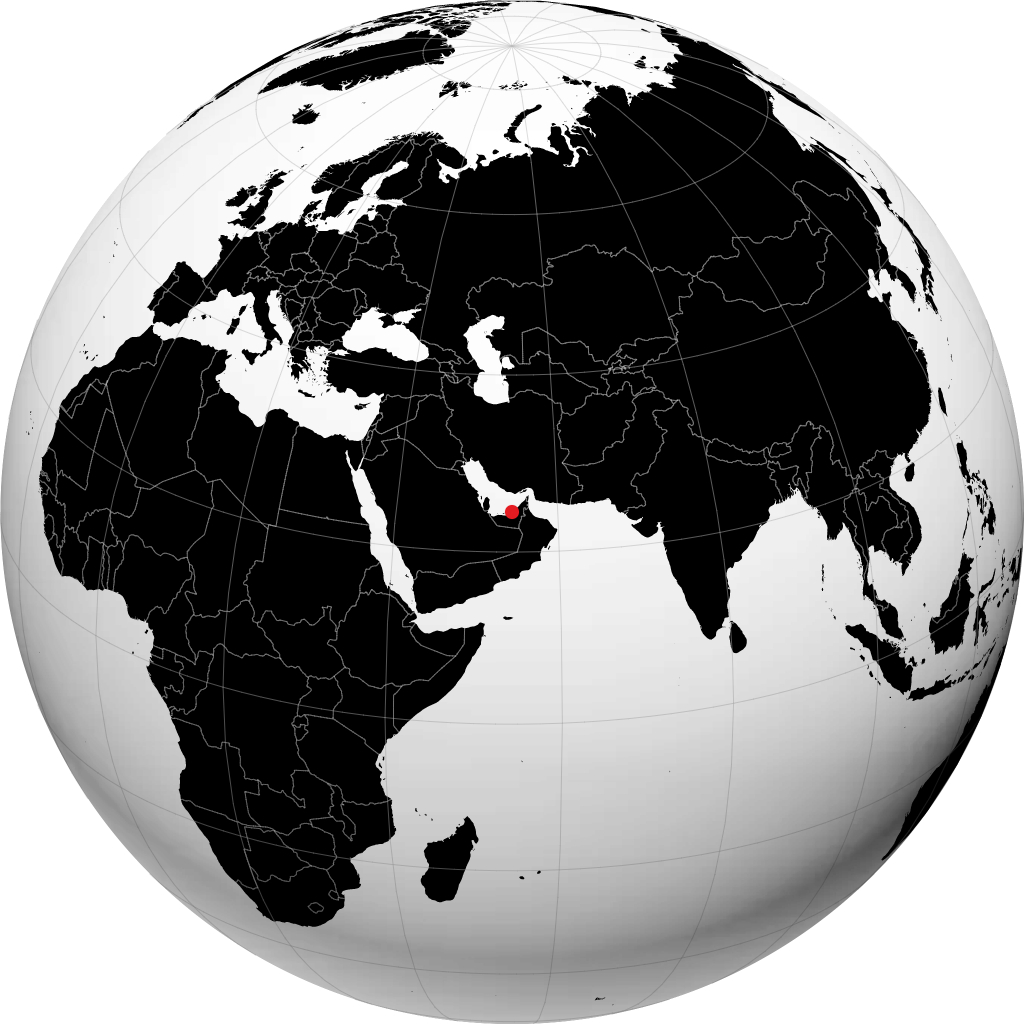 Abu Dhabi di globe