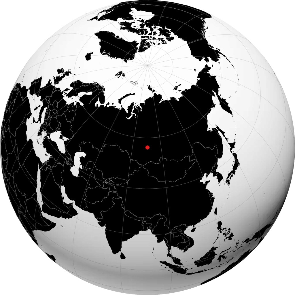 Achinsk di globe