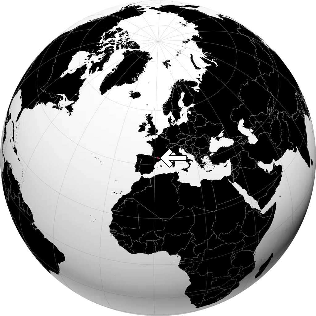 Andorra di globe