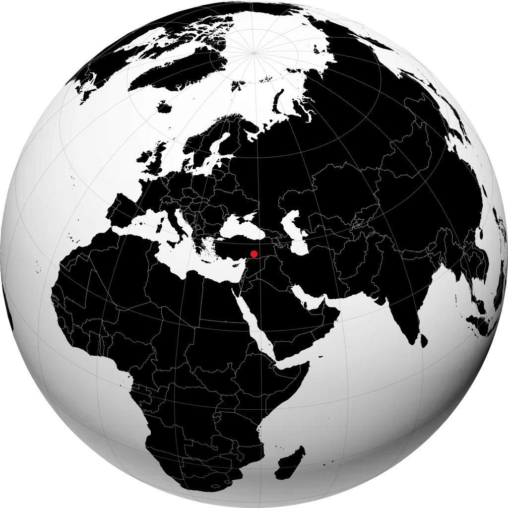 Adıyaman di globe