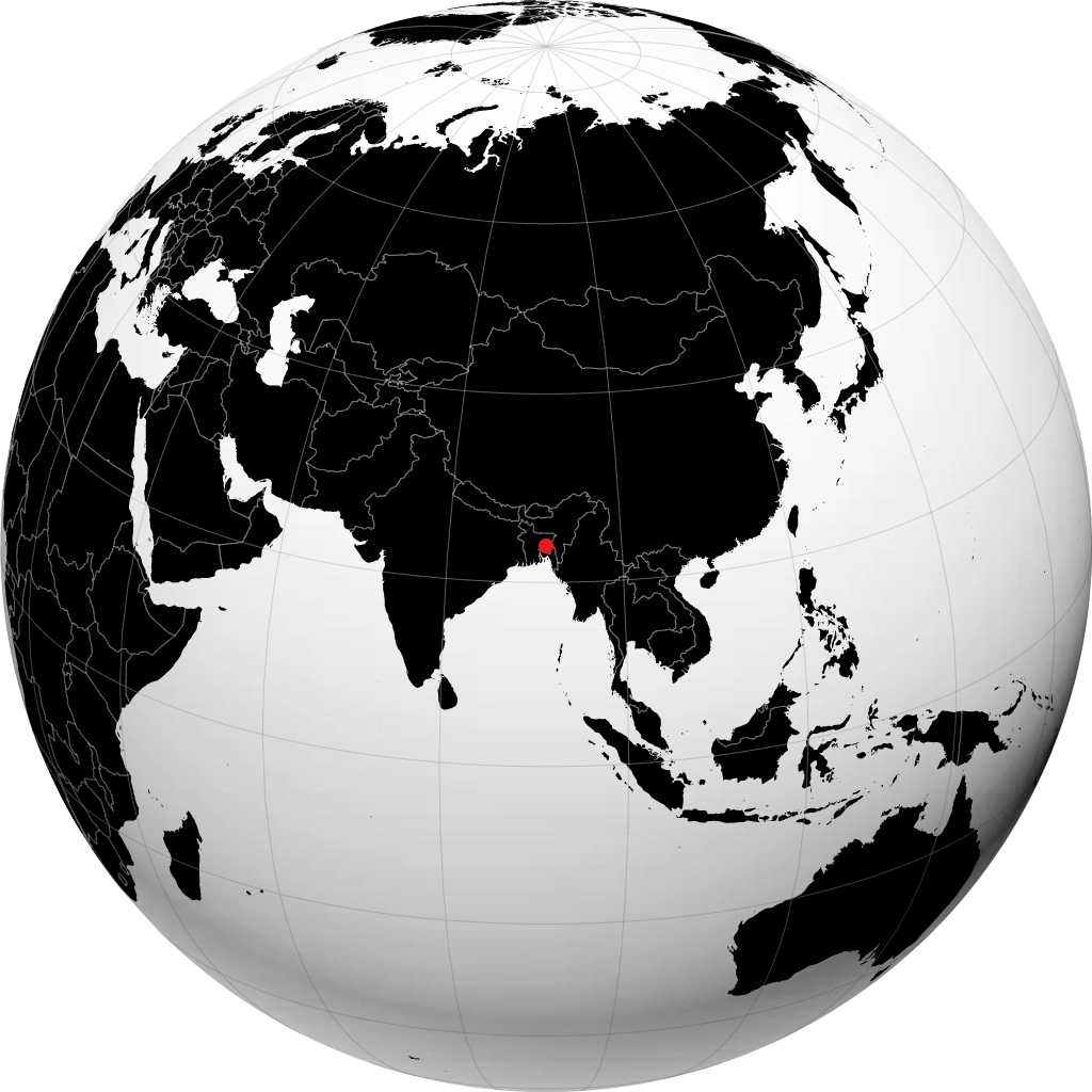 Agartala di globe