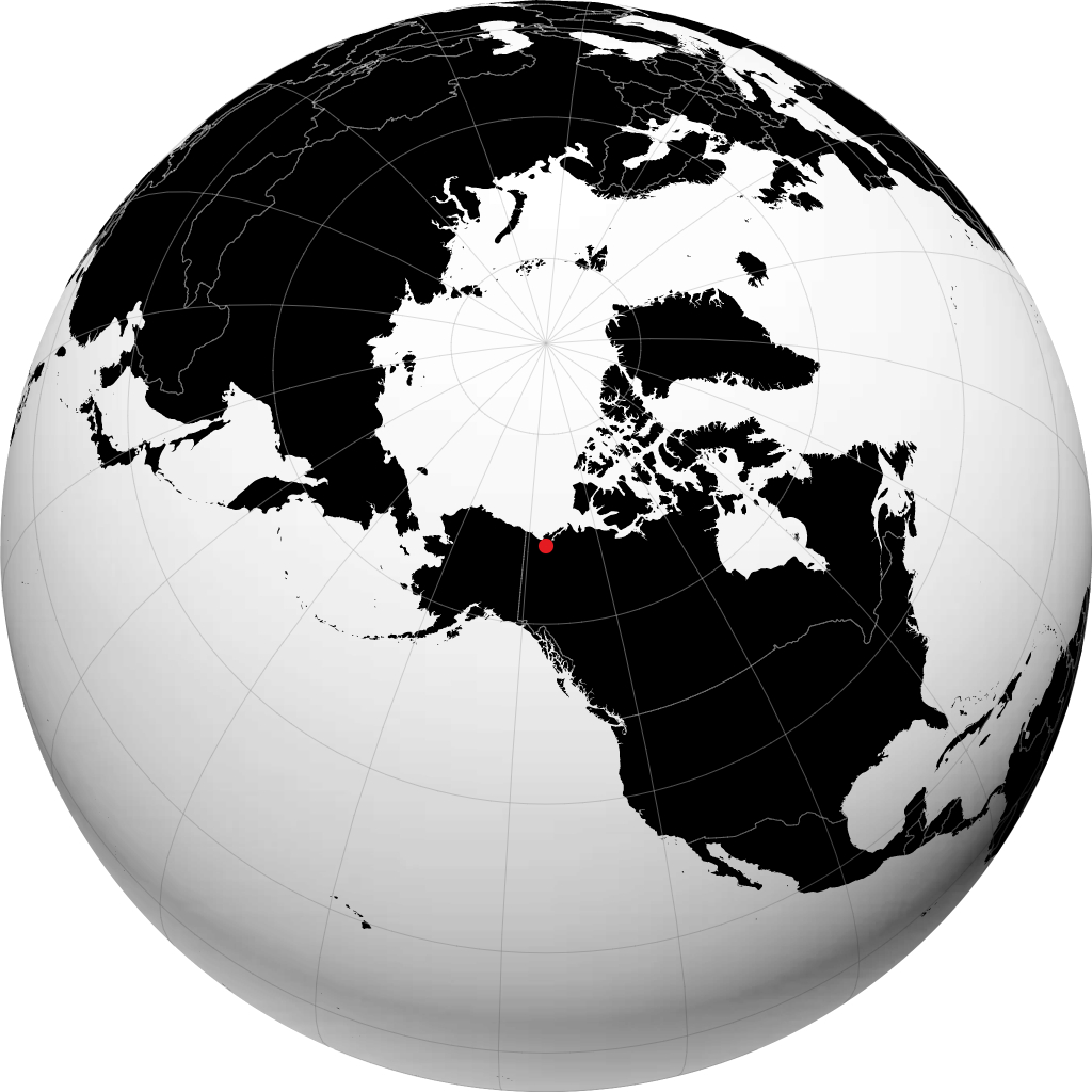 Aklavik di globe