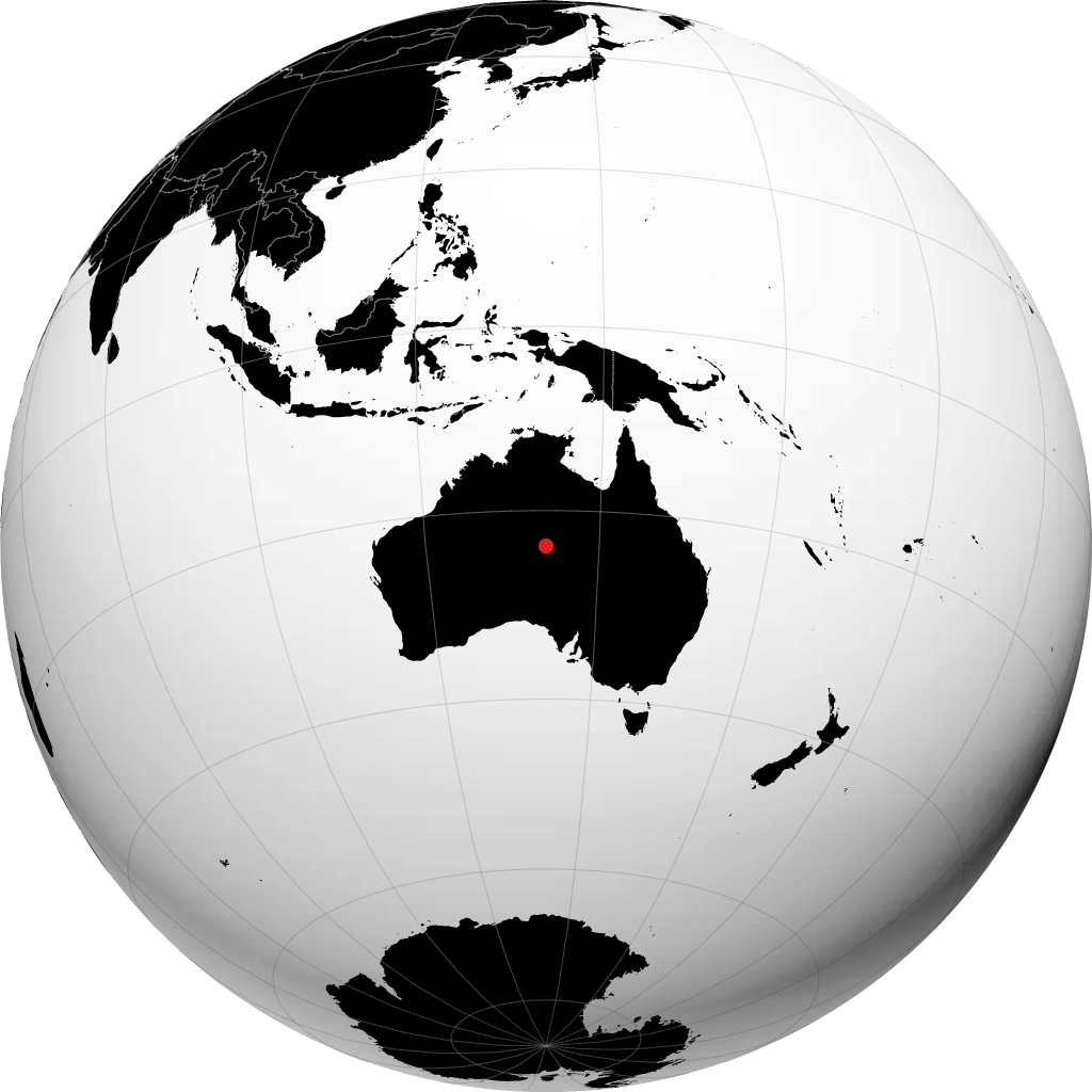 Alice Springs di globe