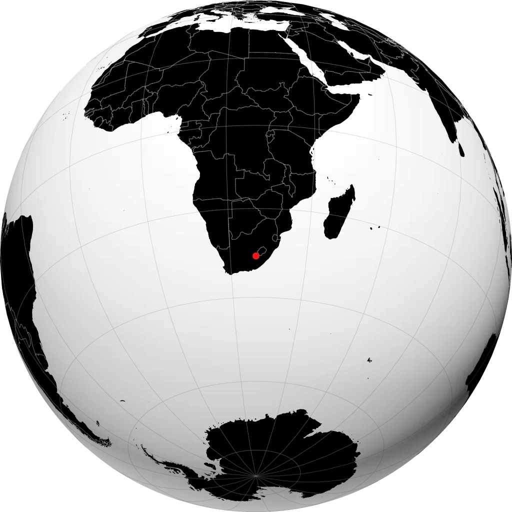 Aliwal North di globe