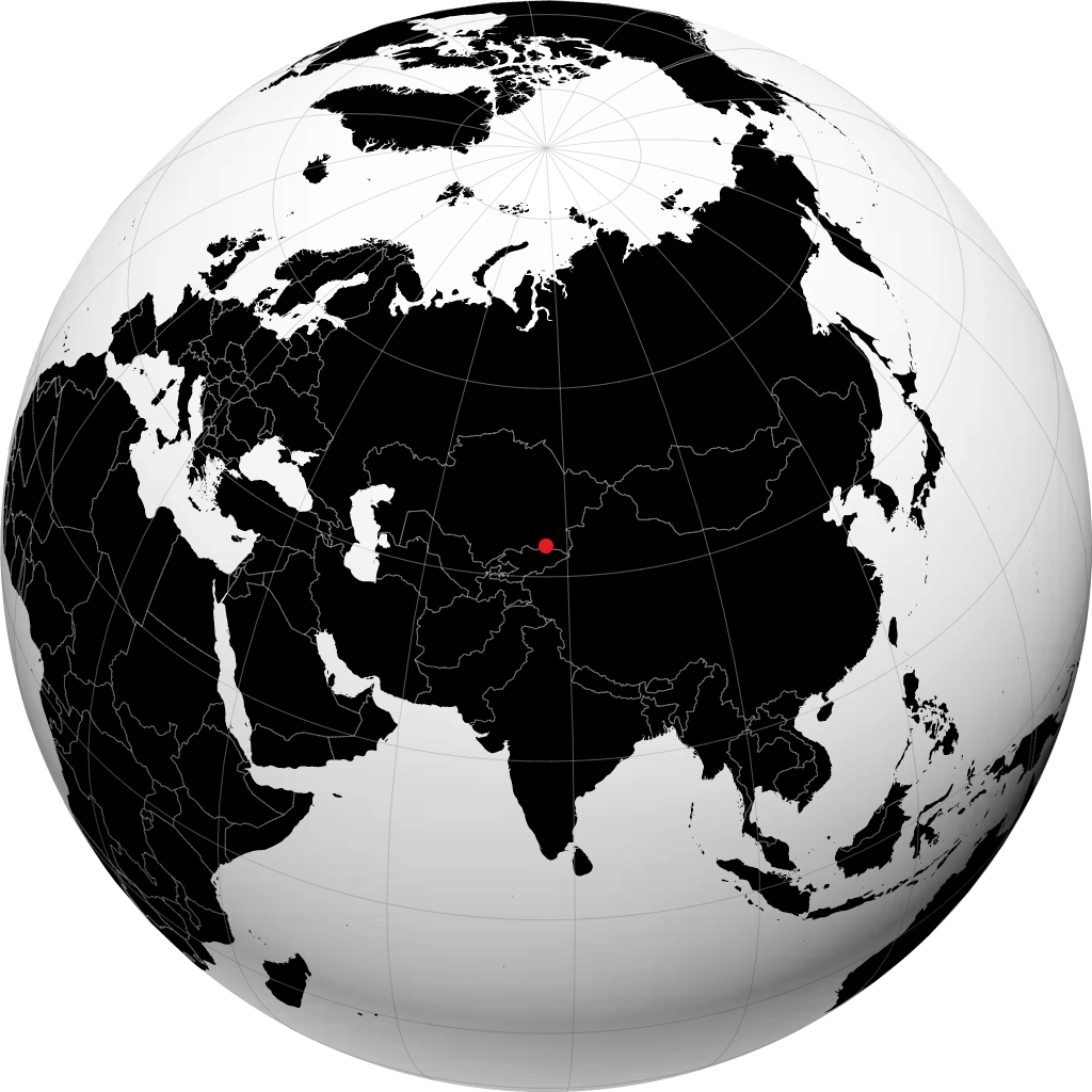 Almaty di globe
