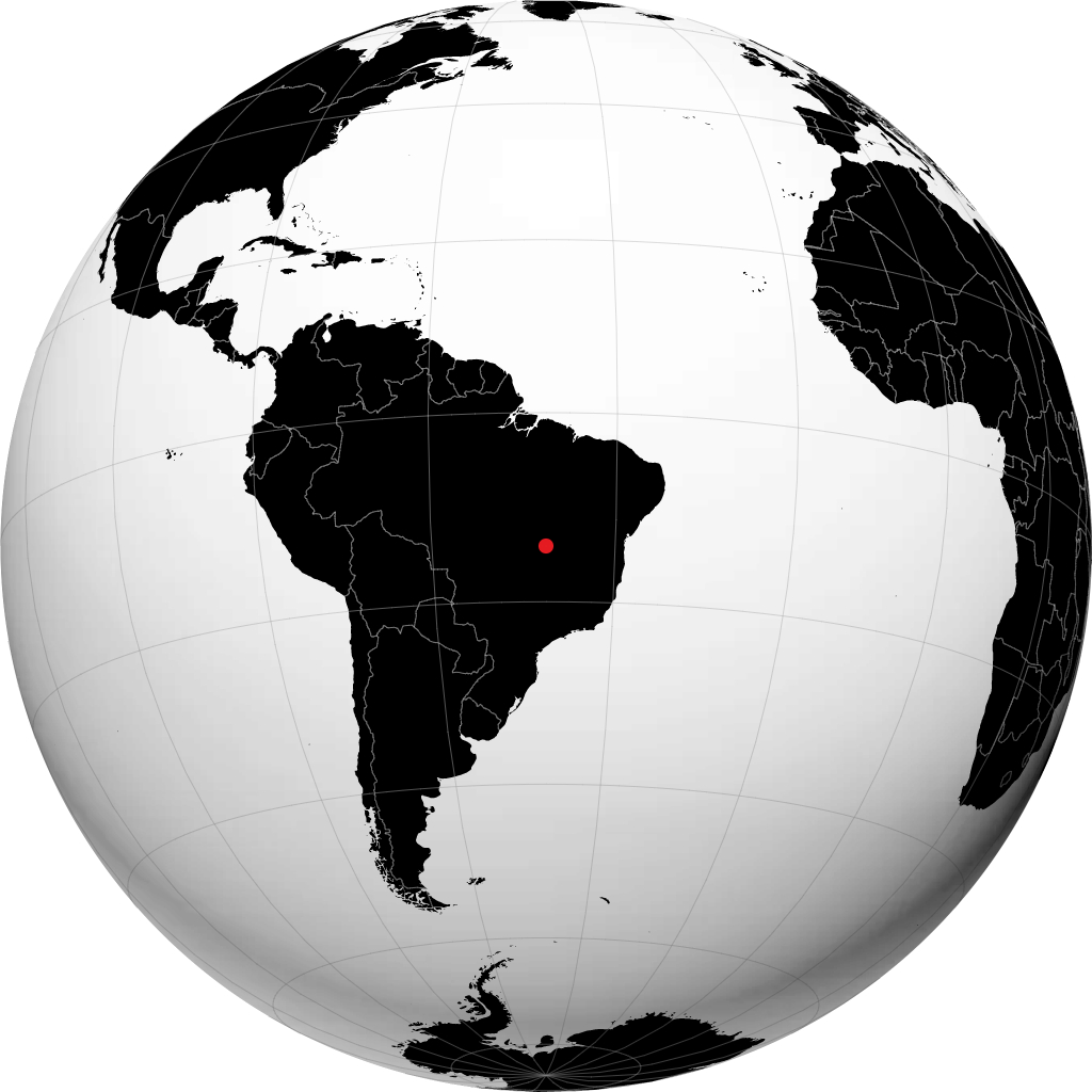 Alto Paraiso de Goias di globe