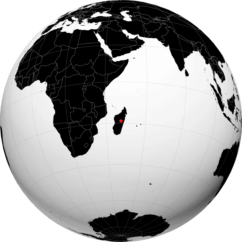 Antananarivo di globe