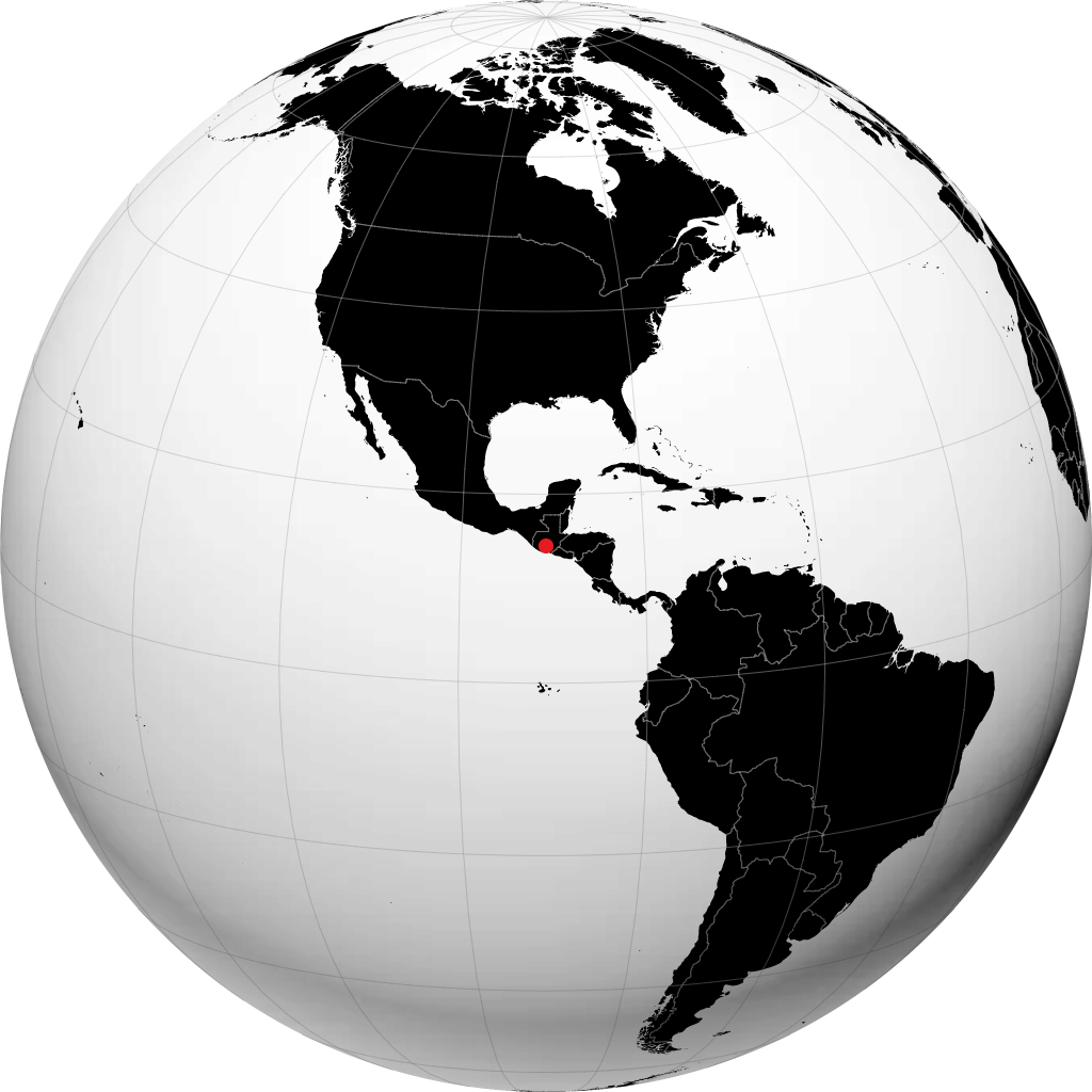 Antigua Guatemala di globe
