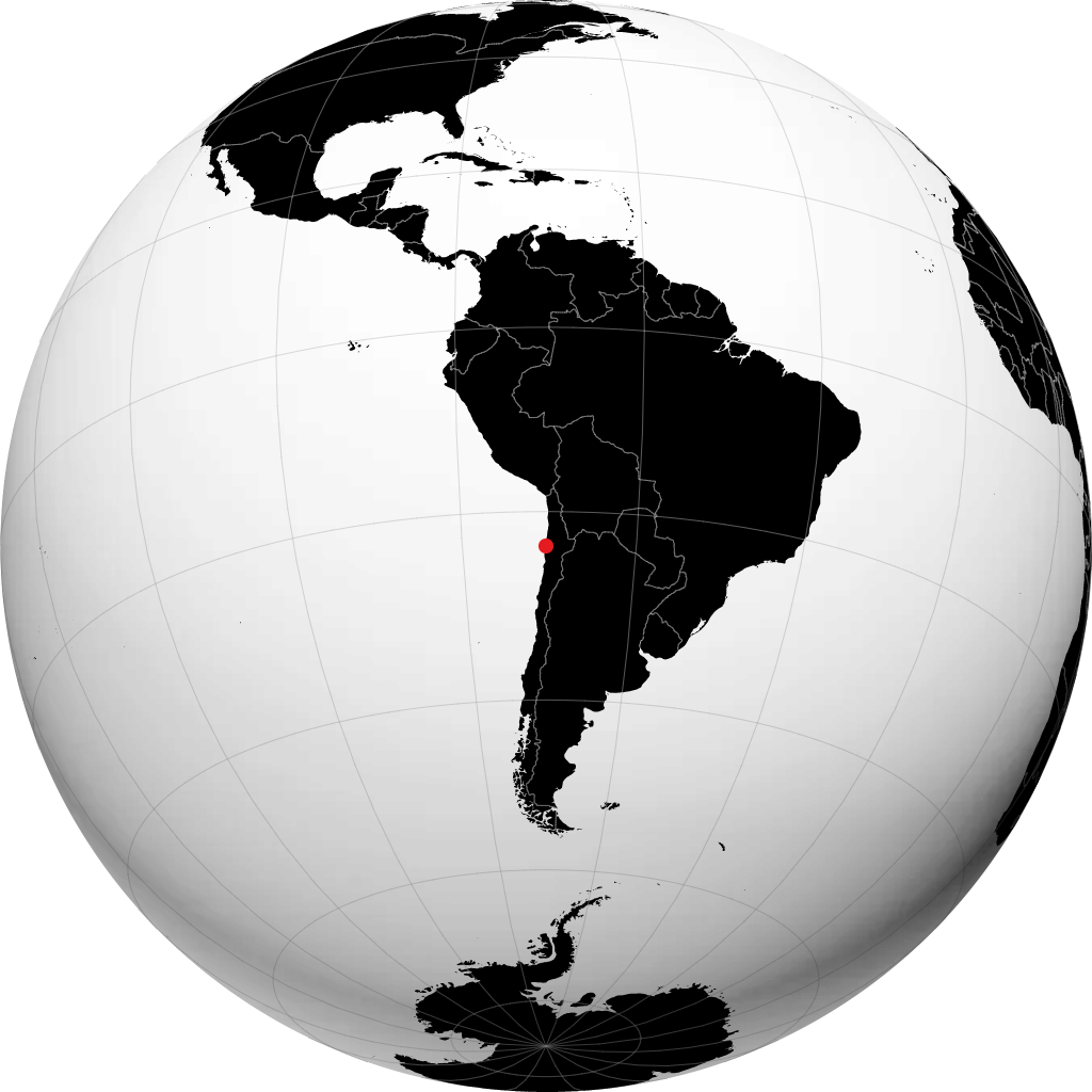 Antofagasta di globe