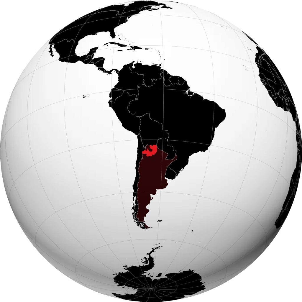 Provinsi Salta di globe