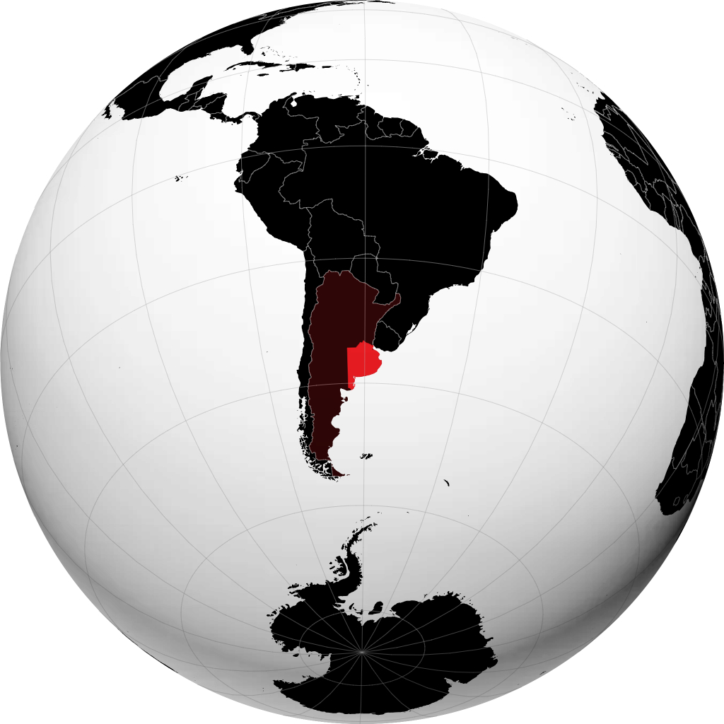 Provinsi Buenos Aires di globe