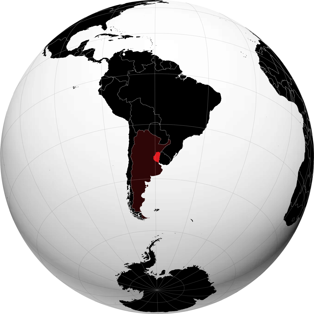Provinsi Entre Rios di globe