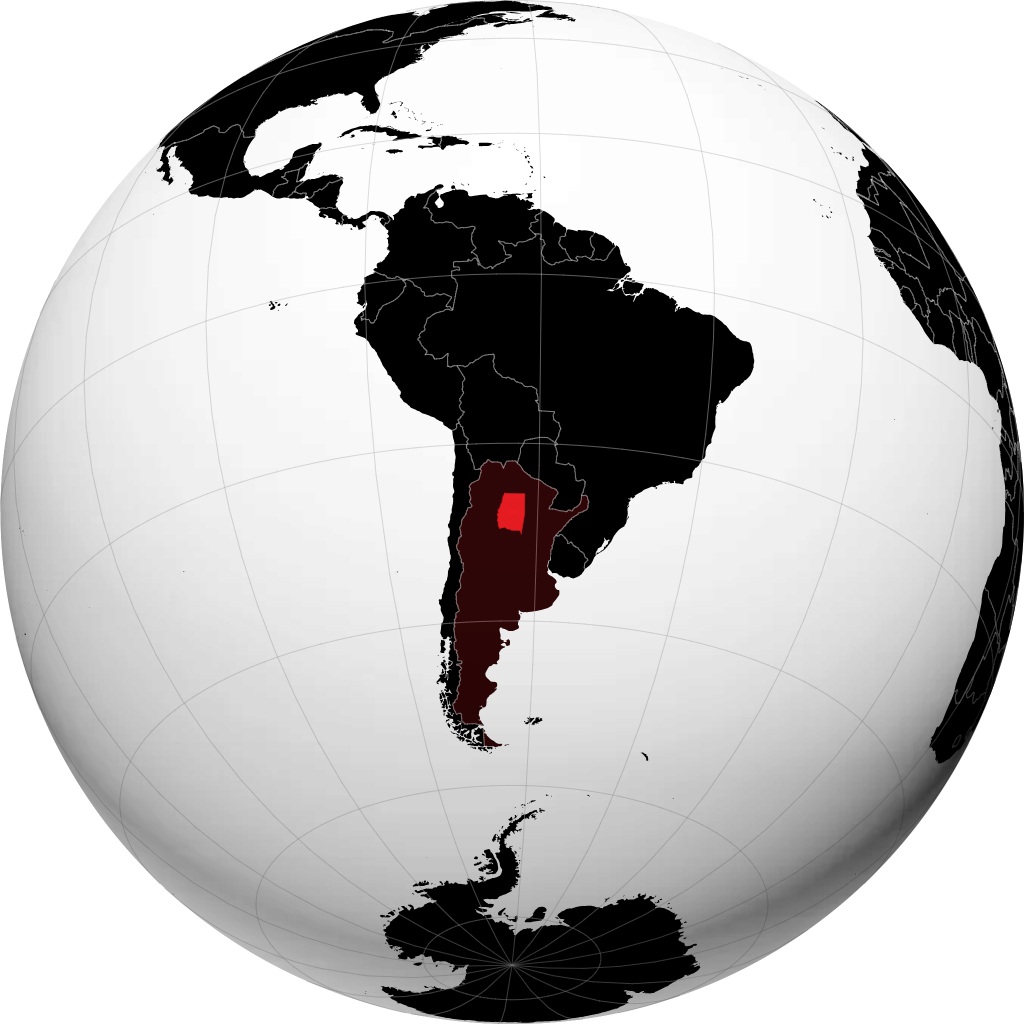 Provinsi Santiago del Estero di globe