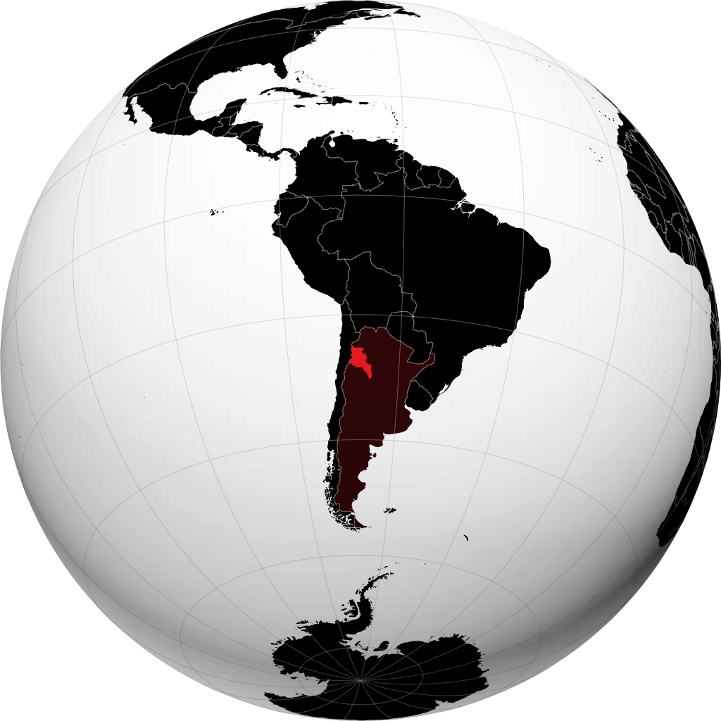 Provinsi Catamarca di globe
