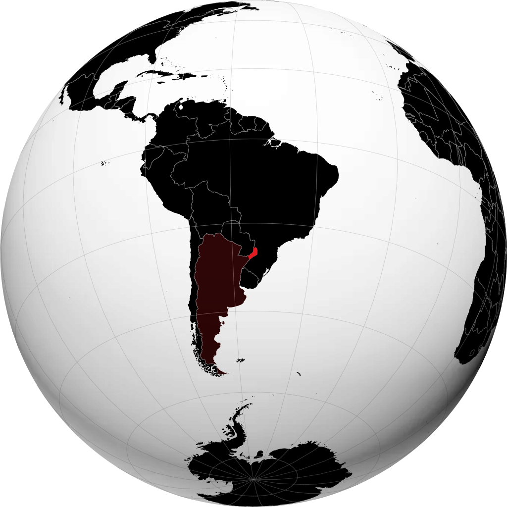 Provinsi Misiones di globe