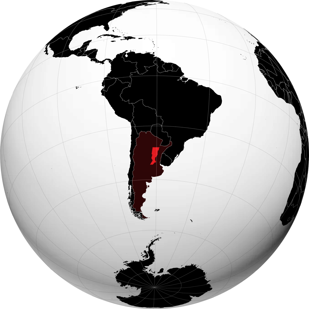 Provinsi Santa Fe di globe