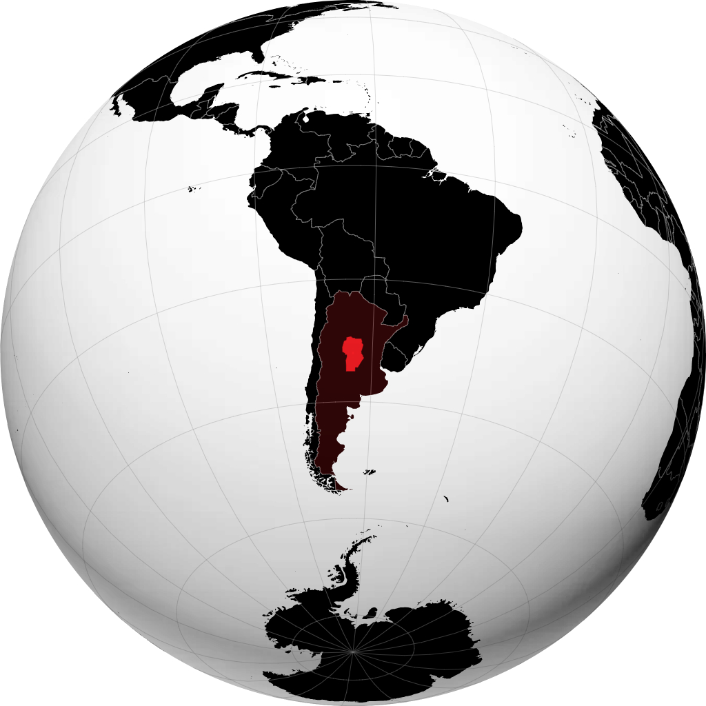 Provinsi Cordoba di globe