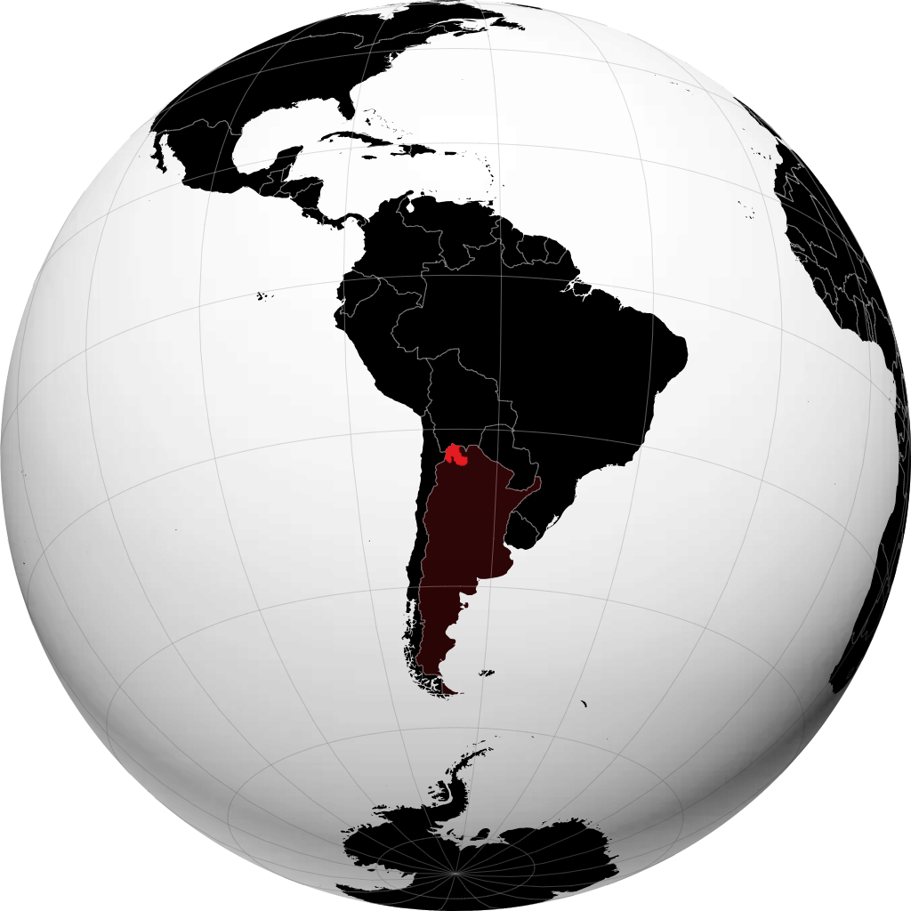 Provinsi Jujuy di globe