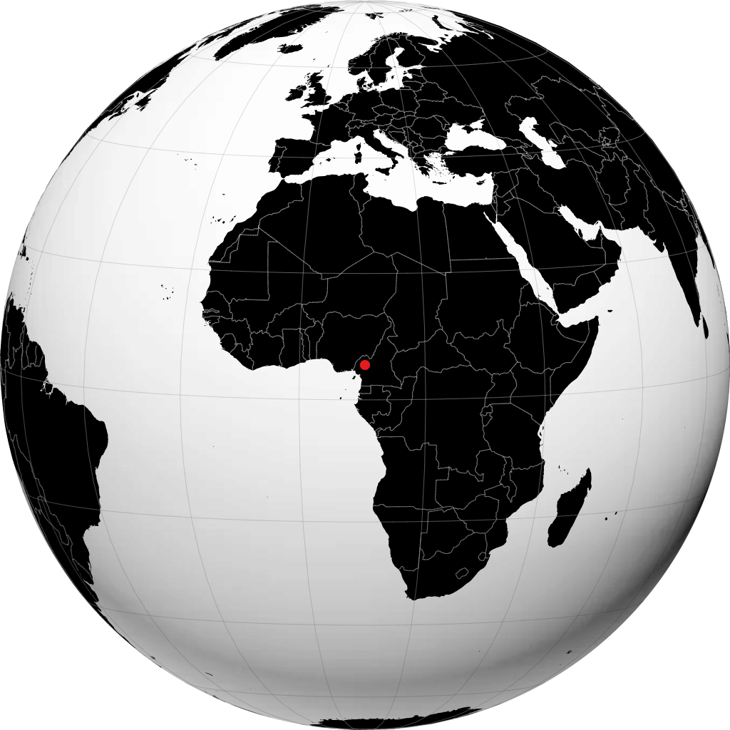 Bafoussam di globe