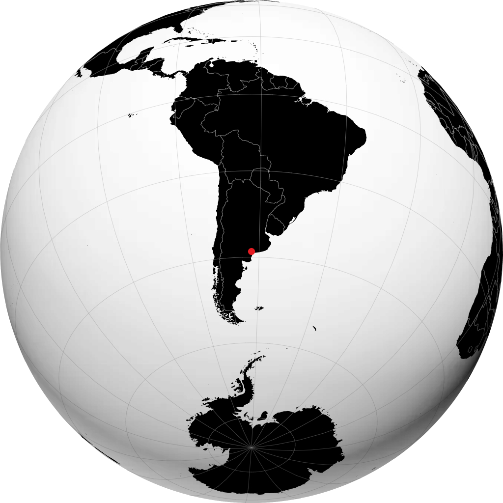 Bahía Blanca di globe