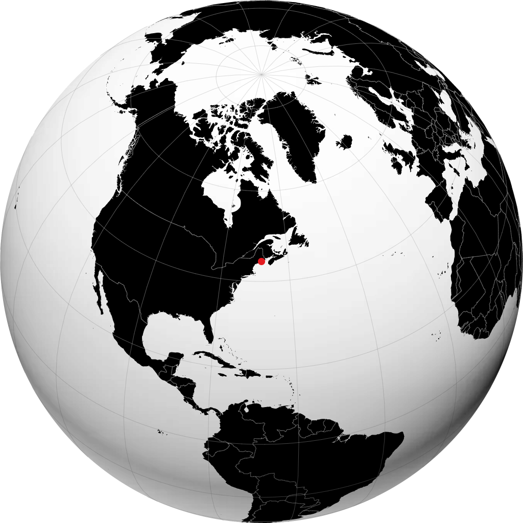 Bar Harbor di globe