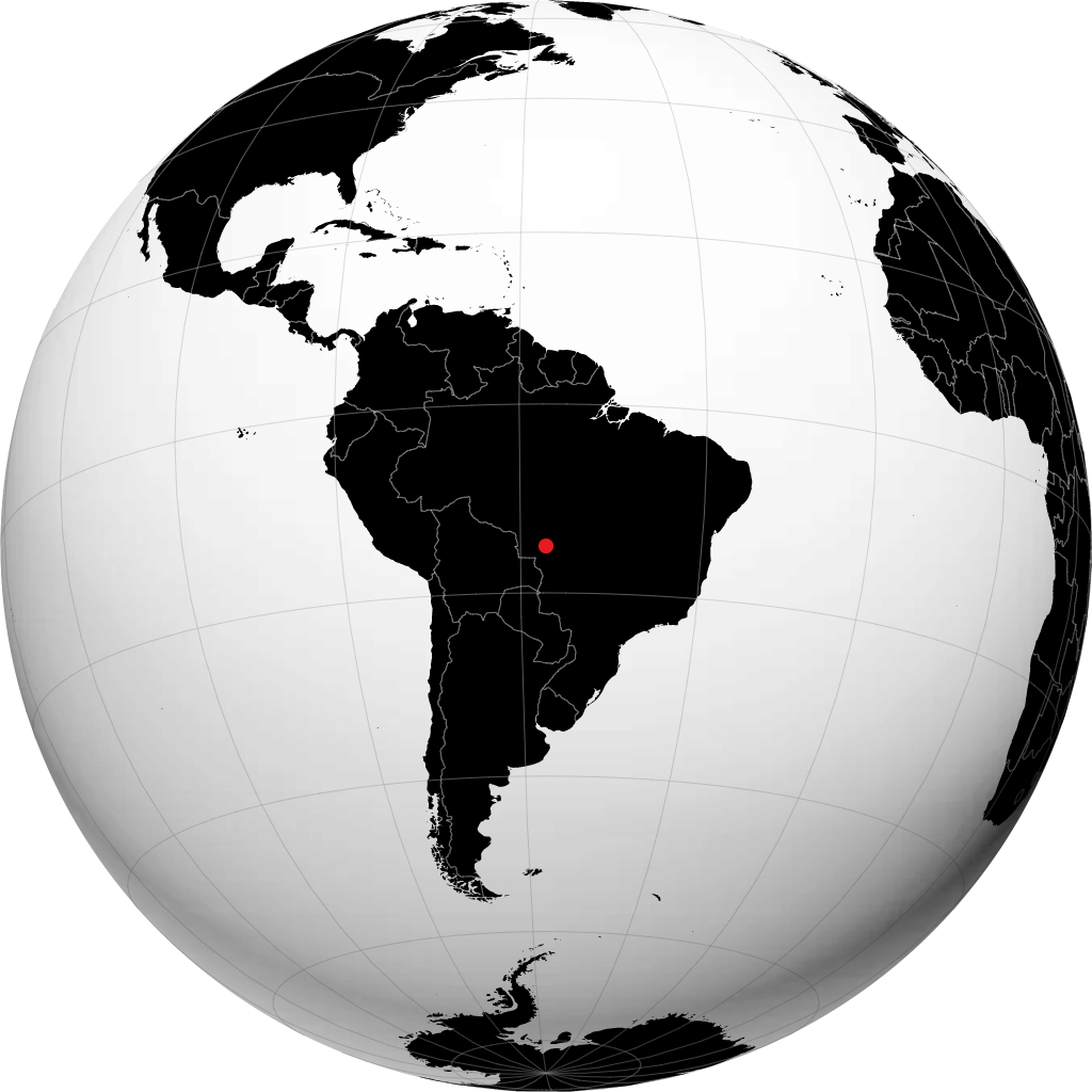 Barra do Bugres di globe