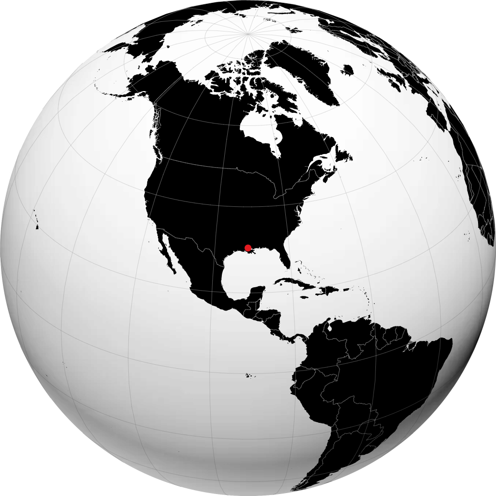 Baton Rouge di globe