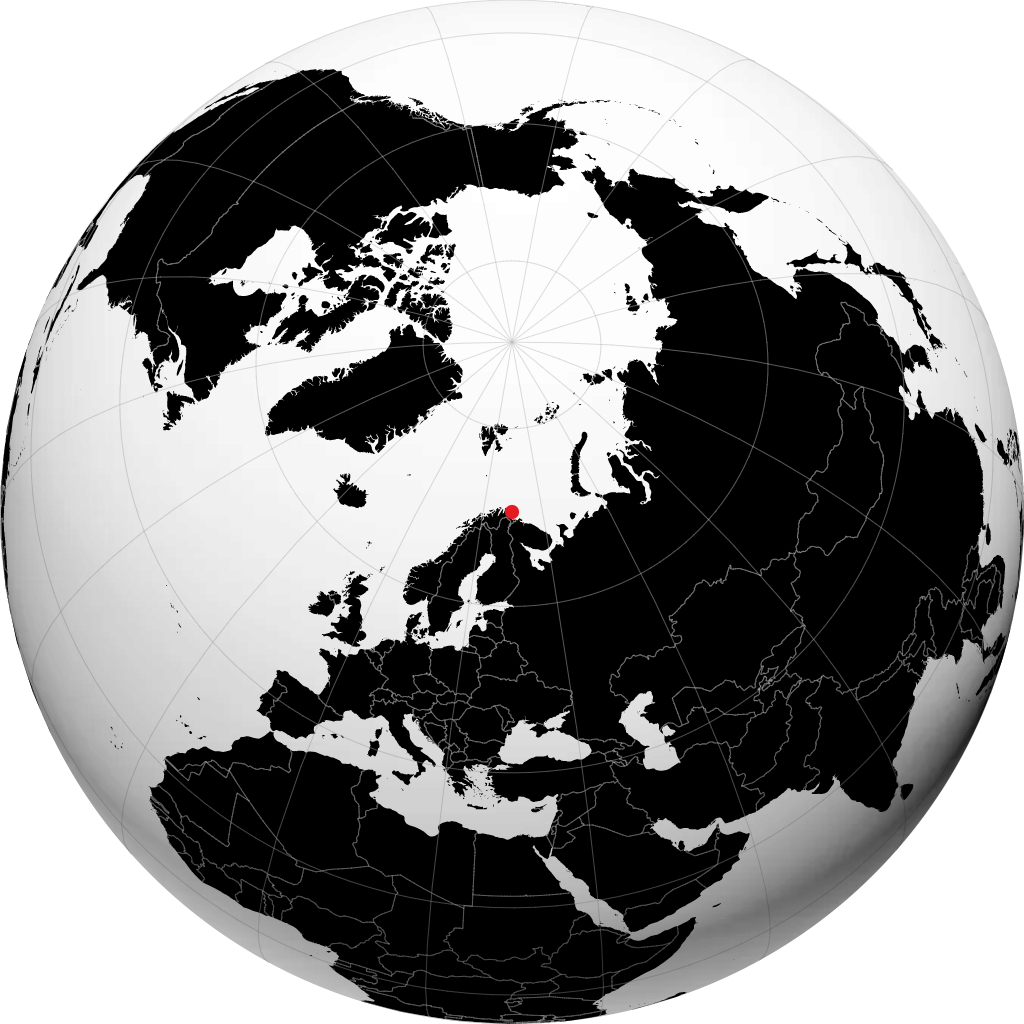 Båtsfjord di globe