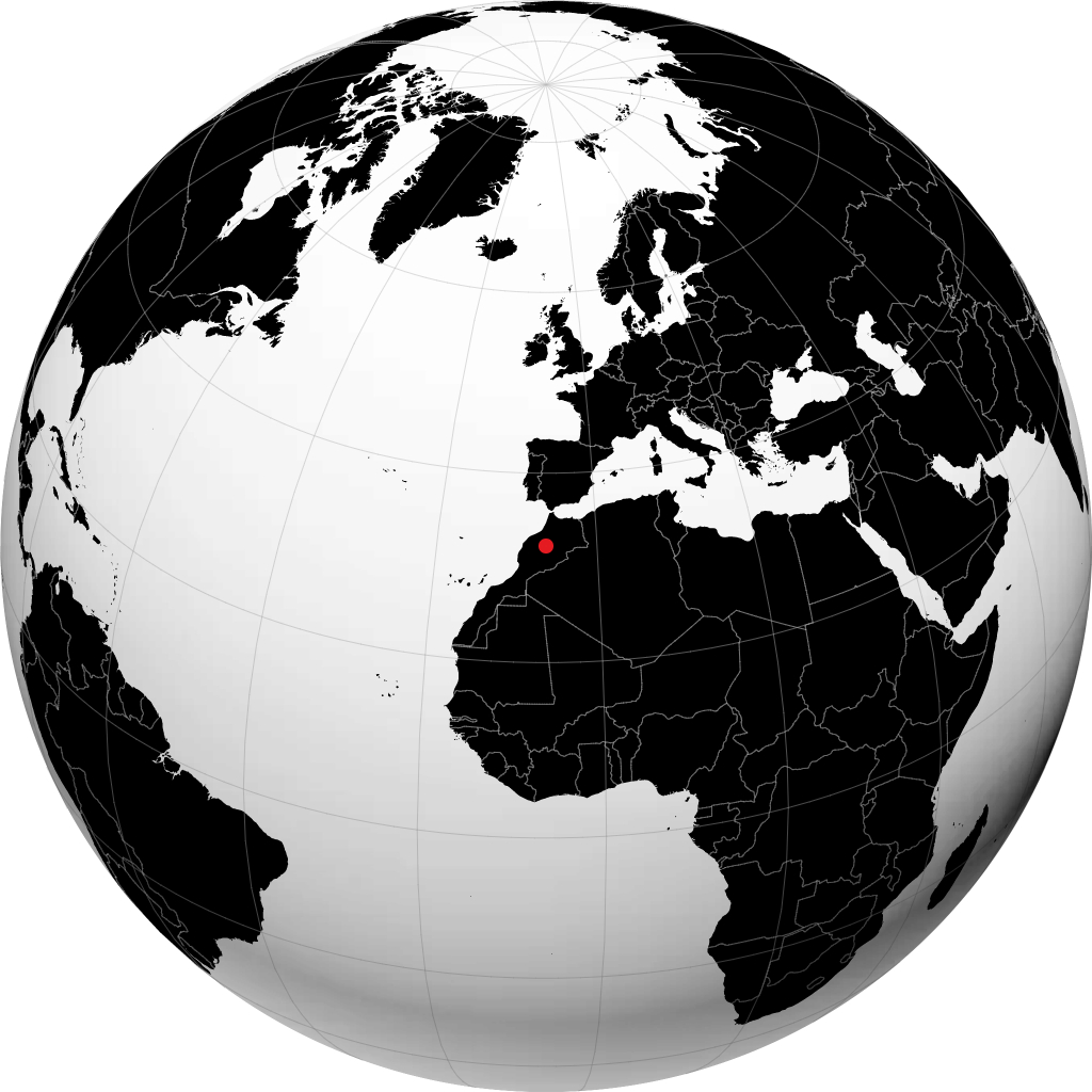 Beni Mellal di globe