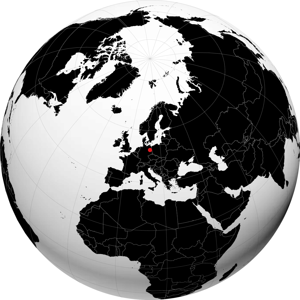 Berlin di globe