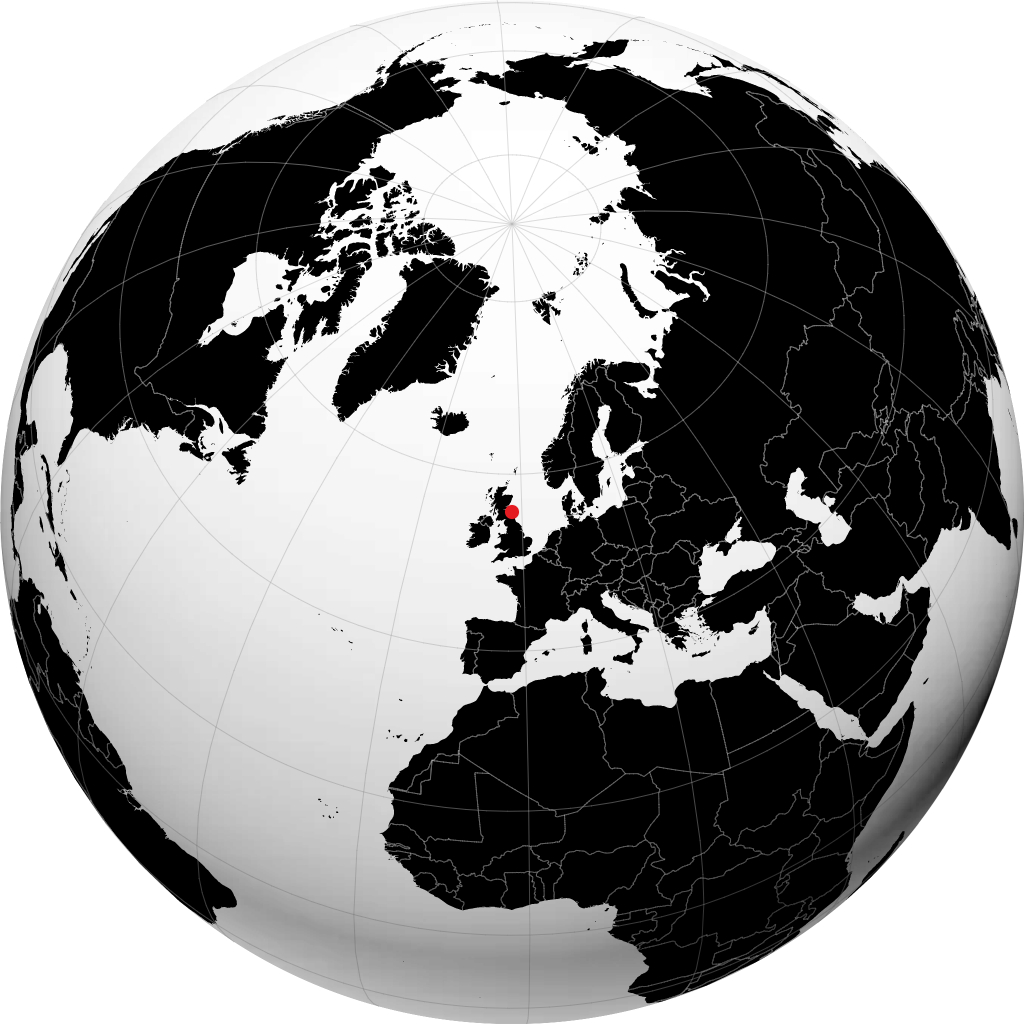 Berwick-Upon-Tweed di globe