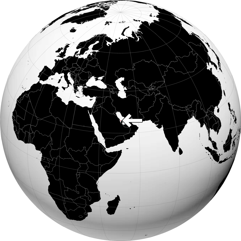 Bahrain di globe