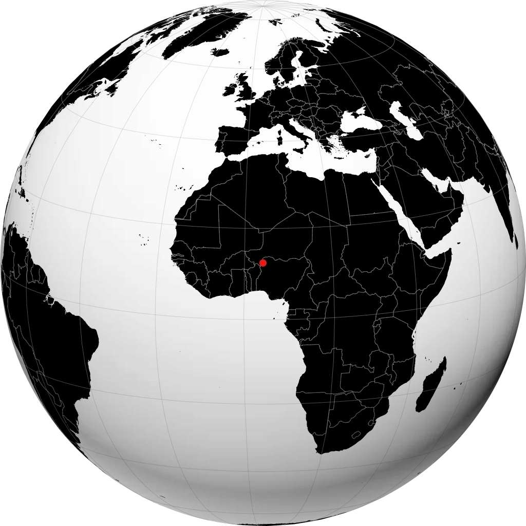 Birnin Kebbi di globe