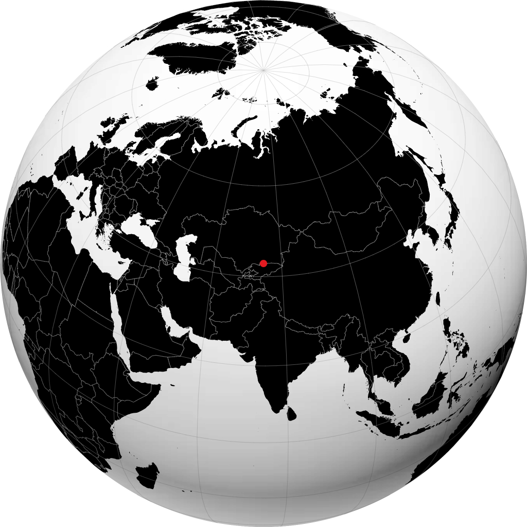 Bishkek di globe