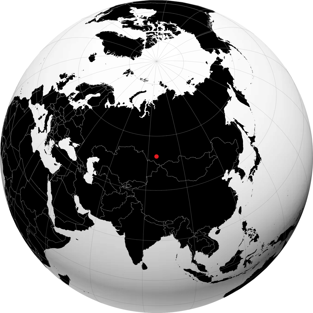 Biysk di globe