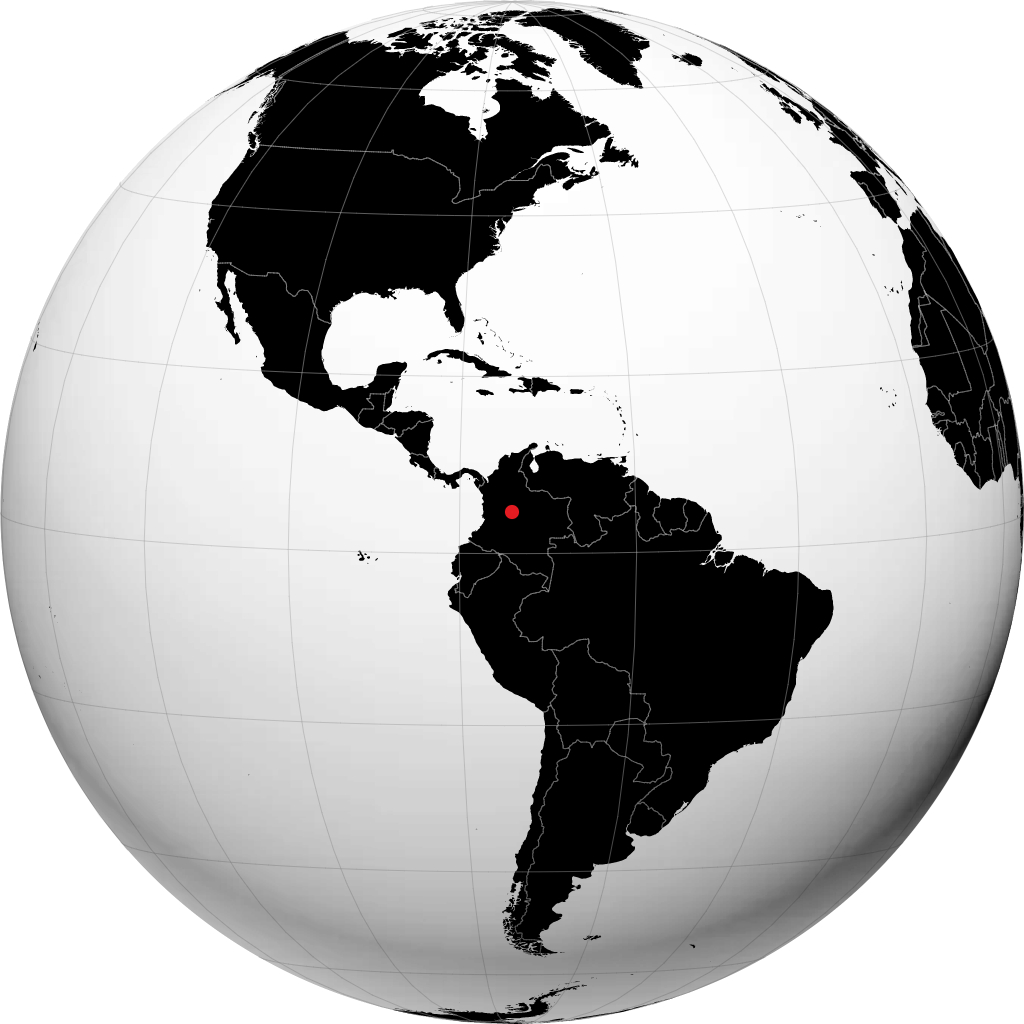Bogotá di globe