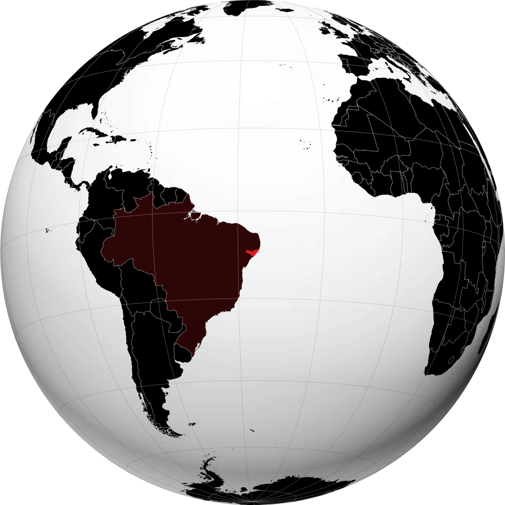 Negara Bagian Alagoas di globe