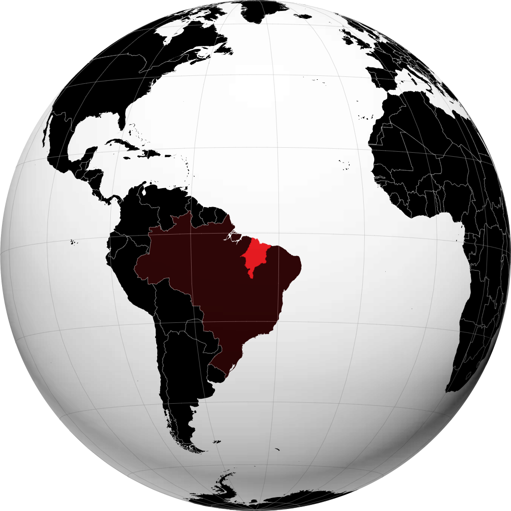 Negara Bagian Maranhao di globe