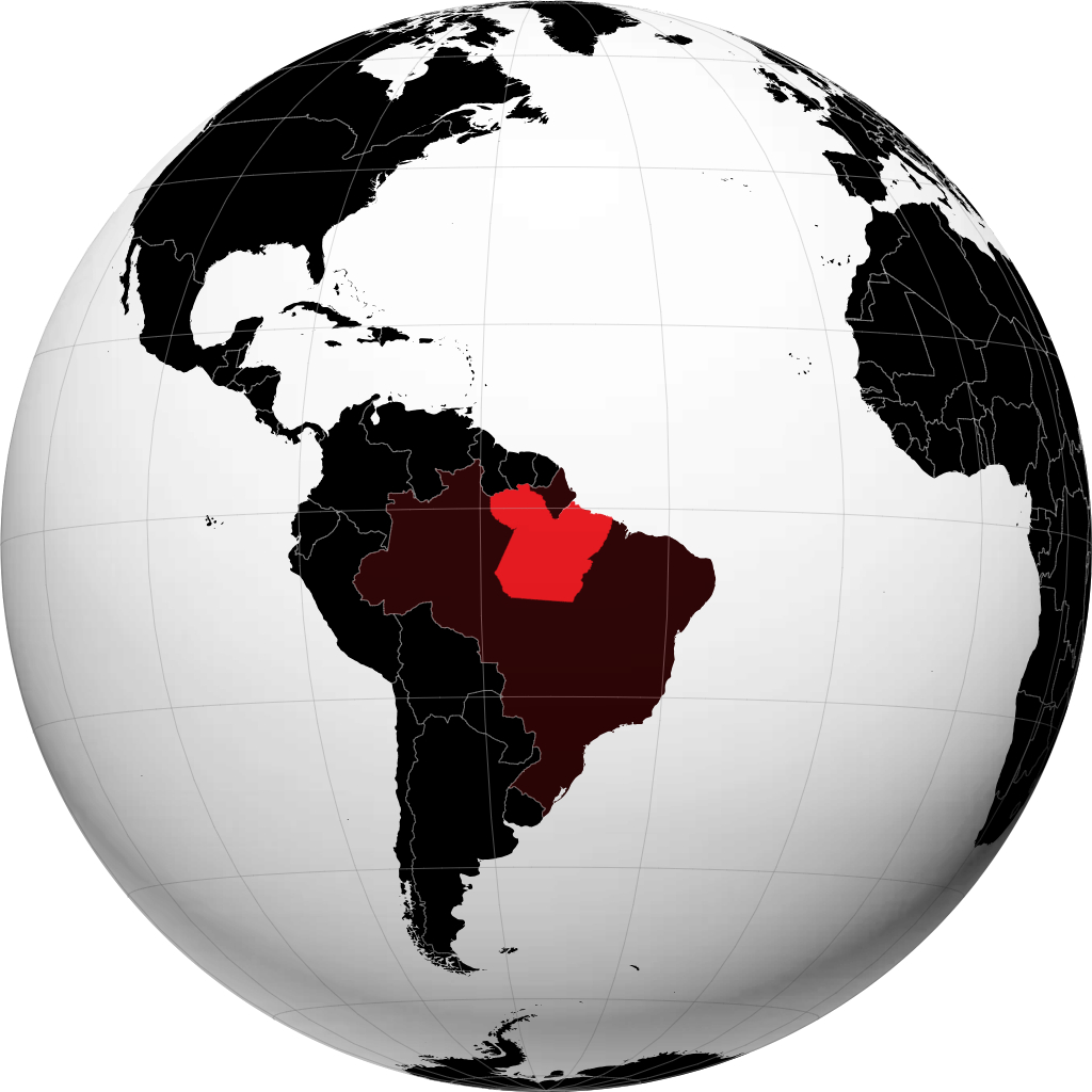 Negara Bagian Pará di globe