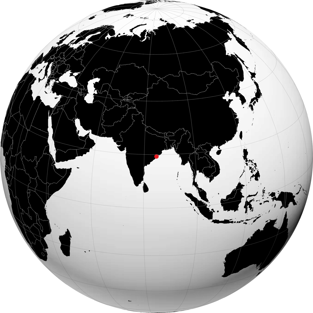 Brahmapur di globe