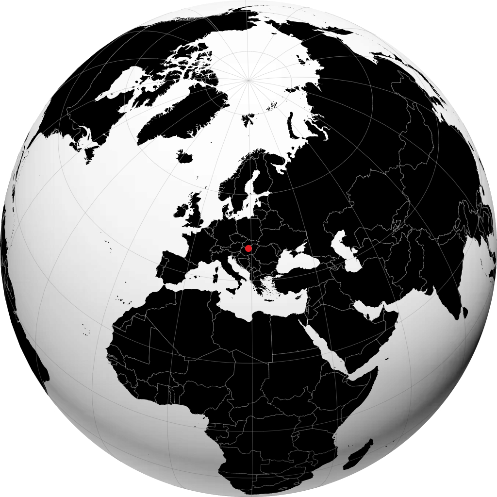Budapest di globe