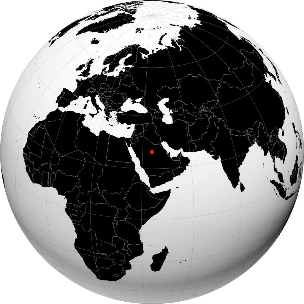 Buraidah di globe