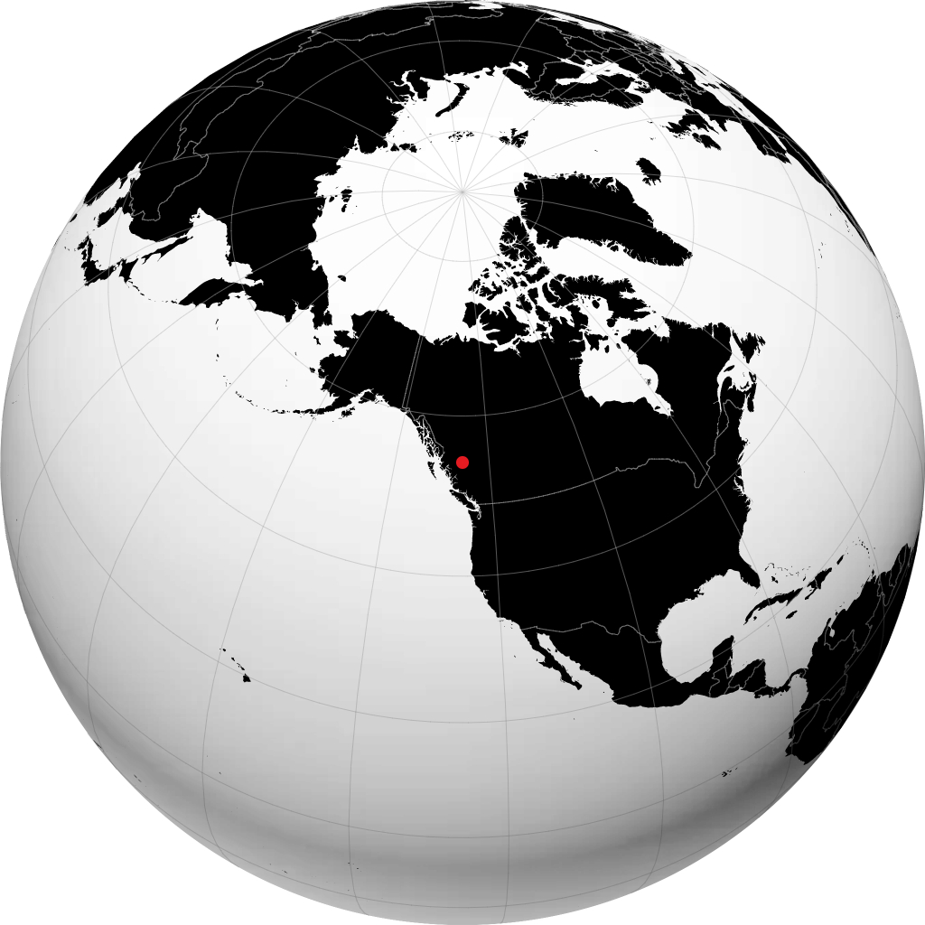 Burns Lake di globe