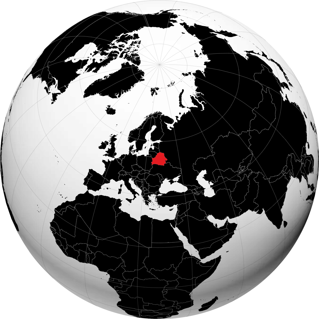 Belarus di globe