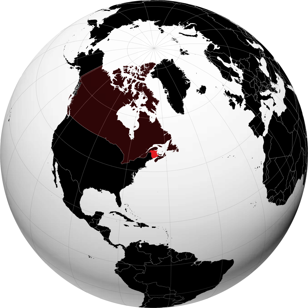 New Brunswick di globe