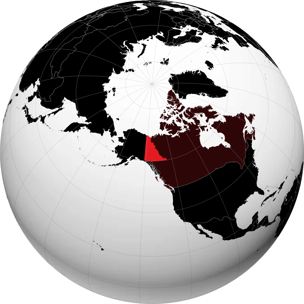 Wilayah Yukon di globe